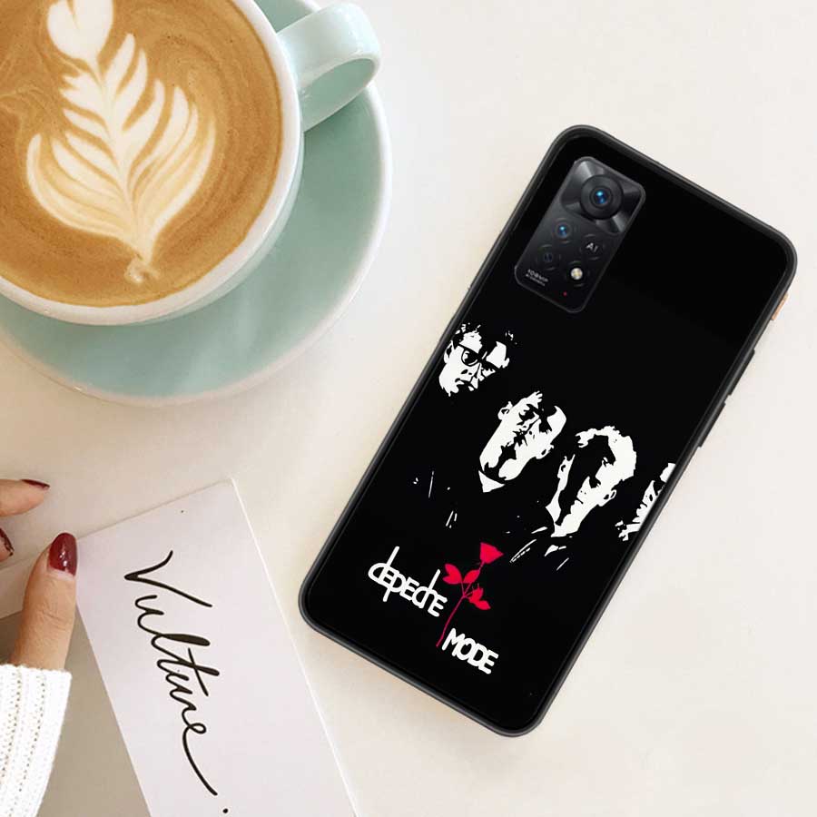 

Rock Band Depeches Modes Case Phone For Redmi 13 14C 12 12C Note 14S 14 Pro Plus 10 10A 10C 9 9A 9C 9T 8 8A 7 7A TPU Clear Cover Redmi Note 14S