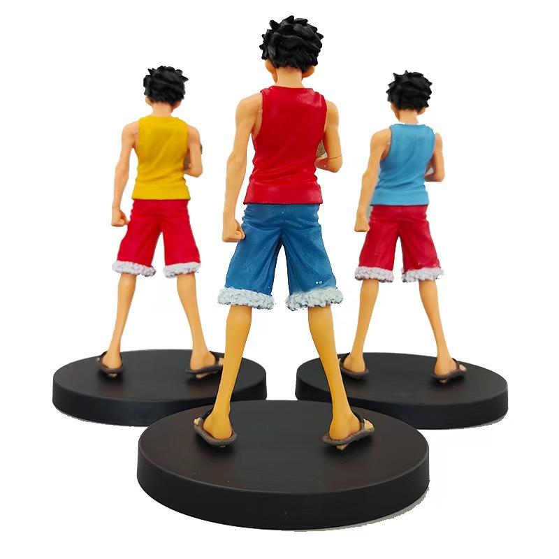 Anime One Piece Kimono Straw Hat Monkey D Luffy Standing Figure Model Doll Toys Collection Gifts