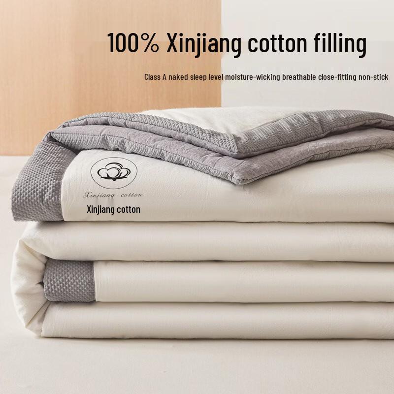 Xinjiang Cotton Cooling Summer Quilt - Machine Washable Thin Comforter