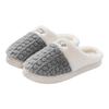 Women's Casual Versatile Plush Slippers Warm Thick Sole Wear Warm Cotton Slippers Womens Slippers with Bow