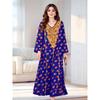 Magic Queen Middle East Cross-Border Robe Women's Clothing V Neck Strawberry Print Saudi Arabia Long Dress Dress