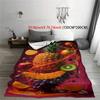 Tropical Fruit Pattern Flannel Blanket - for Beds, Sofas, Offices, Travel, Decorating, Chairs, and As a Holiday Gift for Friends