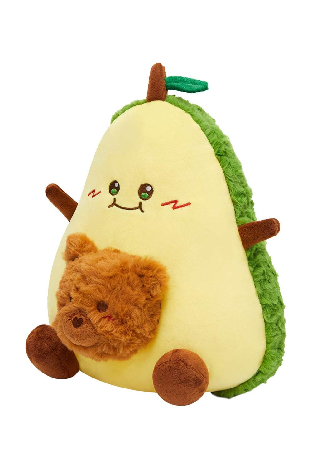 

OLAOLA Плюшевая игрушка Авокадо Милая игрушка дюймы Мягкая и Идеальная для сна Успокаивающая и Идеальная в качестве подарка на день рождения или Рождество Игрушка, Кукла, 13,5 дюйма в высоту, Пушистая, авокадо