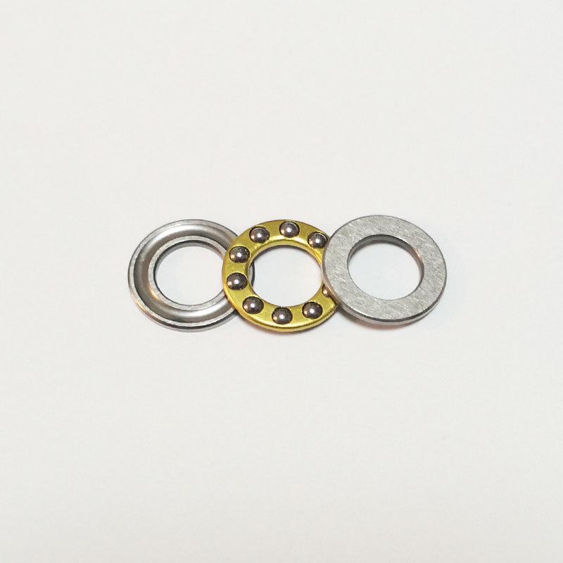 F10-18M Miniature Flat Thrust Ball Bearing, 10mm ID X 18mm OD X 5.5mm Thickness, Low Pressure