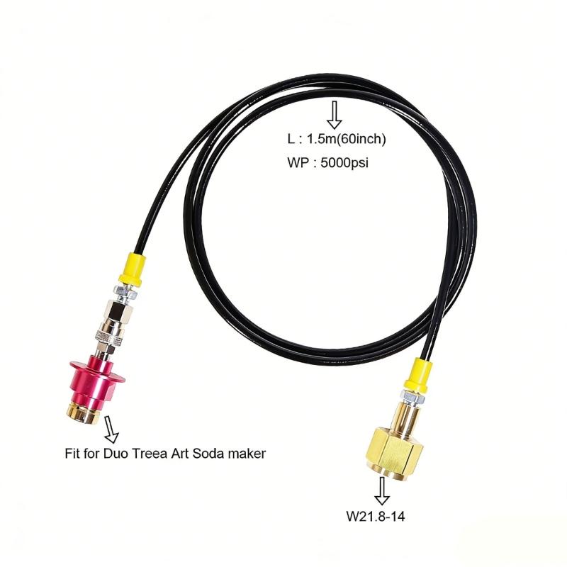 Industrial Grade 5000PSI Tube Set Works For Drink Makers 60 Inches In Length