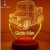 3D Anpassningsbara/ Nattlampor med lastbilstema Barn Estetisk rumsinredning Coola lampor Estetisk rumsinredning Födelsedagspresenter