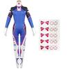 Spiel Overwatch Dva Cosplay Kostüme Strumpfhose Overall Perücke Kopfhörer Pistole Cosplay Requisiten Tattoo Aufkleber Anzug Frau Party Zentai Cos