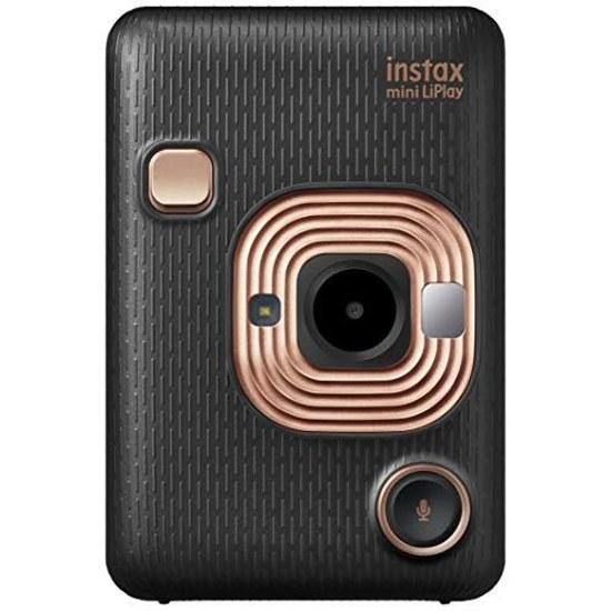 Fujifilm Instax Mini LiPlay Instant Camera Smartphone Printer Elegant Black INS HM1