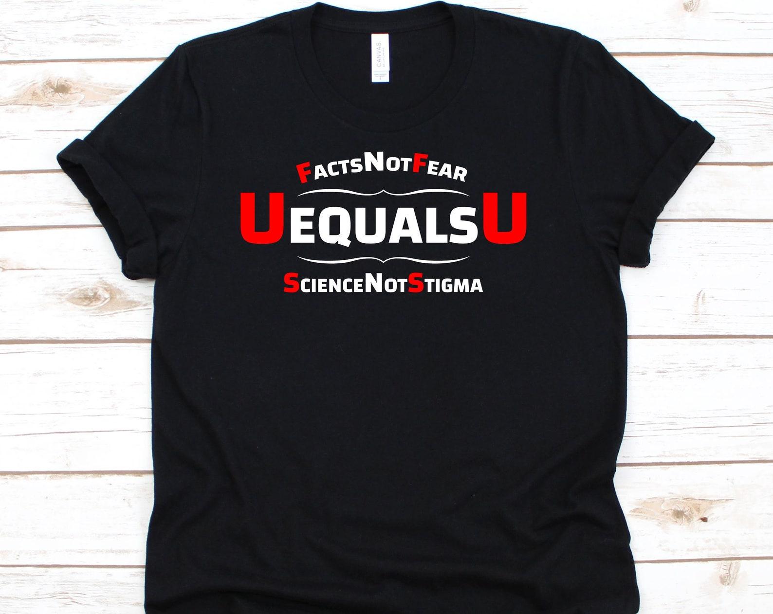 Facts Not Fear Shirt, HIV, AIDS, Immune System Disease Shirt, Aids Awareness, Red Ribbon Shirt, HIV Shirt, Aids Shirt S