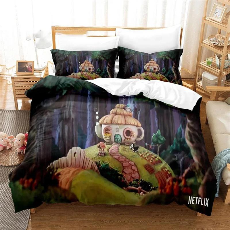 3D Printed Cartoon Cuphead Show Bedding Set,Girls Boys Adult Single Twin Queen Size,Duvet Cover Pillowcase Bedding