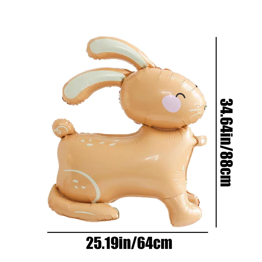 Bunny Foil Balloon Bunny Shaped Foil Balloon Cute Unique Animal Bunnies Rabbit Decoration For Baby Shower Birthday