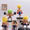 High Quality Dragon Ball Fitness Goku Muscle Strengthening Master Roshi Vegeta Model Ornament