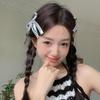 Silver Bow Pink Diamond Hairpin Temperament Simple Side Bangs Clip Forehead Broken Hairpin Versatile Y2K Hair Accessories