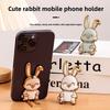 Support de téléphone portable Cartoon paresseux Créatif Cartoon Mignon Lapin Cadre de support Pliable invisible Pousser-tirer Bureau Regarder des séries