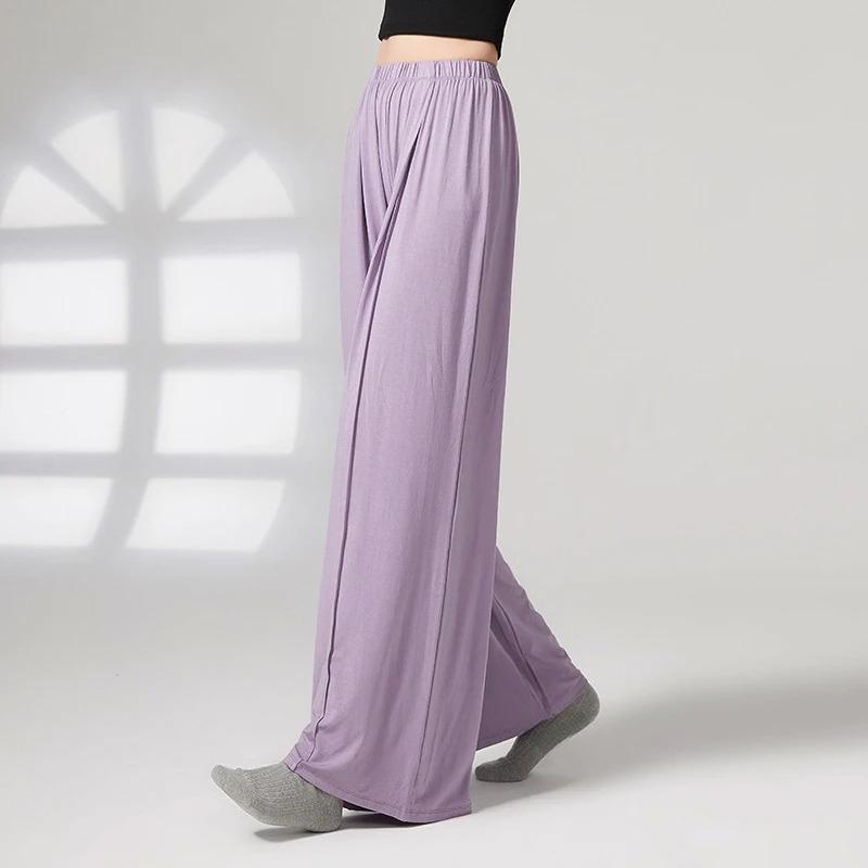 Elegante Klassische Tanzhose Damen Modern Dance Weite Hosen Weich Elastisch Yoga Body Rhyme Ballett Training Übungshose