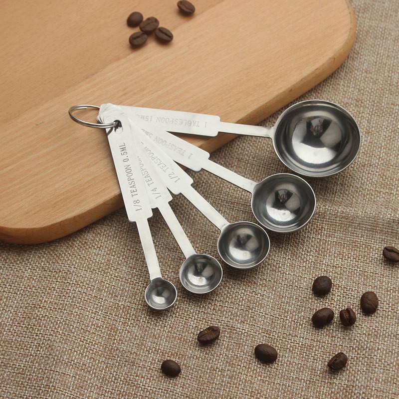 Stainless Versatile Steel Measuring Cups And Spoons Set For Baking Coffee And Treats Sweet
