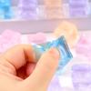 Transparent Cube Fidget Toy Stress Relief Ice Cube Toys Kawaii Squeeze Toy  Party Favors