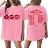 Unisex Adult and Kids Casual Letter Print Short Sleeve T-Shirt for Everyday Wear