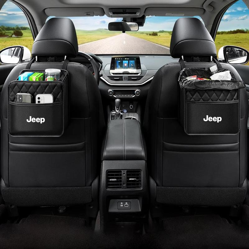 Car Backseat Storage Box Auto Organizer Protector Hanging Travel Hanger Storage Bag For Jeep Renegade Wrangler JL JK Gladiator