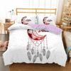 Soft Dreamcatcher Bedding Set Bohemian Mandala Feather Print Duvet Cover Twin Queen Microfiber Comforter Cover For Bedroom Decor
