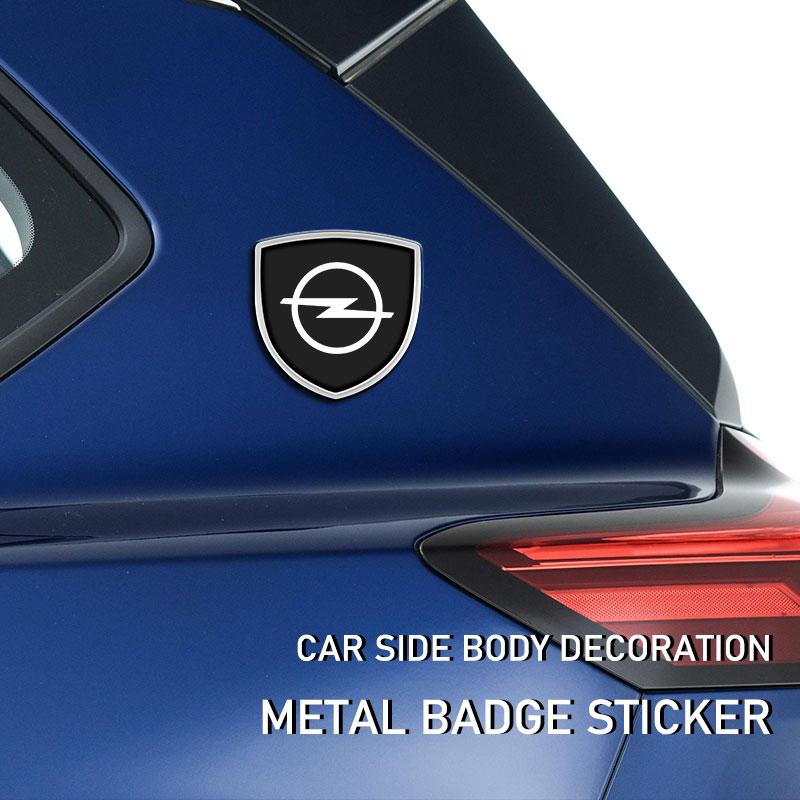 1Pcs 3D Metal Auto Door Shield Emblem Car Body Badge Sticker Styling For Opel Astra H G Corsa Insignia Astra Antara Meriva Zafira Interior