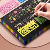 1 sada dětská knížka kutily graffiti Montessori vzdělávací hračky duhová magie škrábací papír pro děti umění škrábání malba hračka