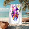 Ultra-Soft Beach Towel with KPop Demon Hunters Theme,Ideal for Pool - Camping, Diving - Perfect Travel Essential, Vibrant Beach Towel.