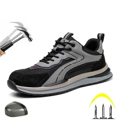 Labor Protection Shoes, Suede, Steel Head, Anti-smashing, Puncture-proof, Breathable, Deodorant, Anti-slip Rubber Soles, Working Shoes
