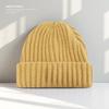Large Size Face Slim Hat for Women Autumn and Winter Solid Color Thick Knitted Hat  Cold Proof and Versatile Ear Protecting Wool Hat for Men