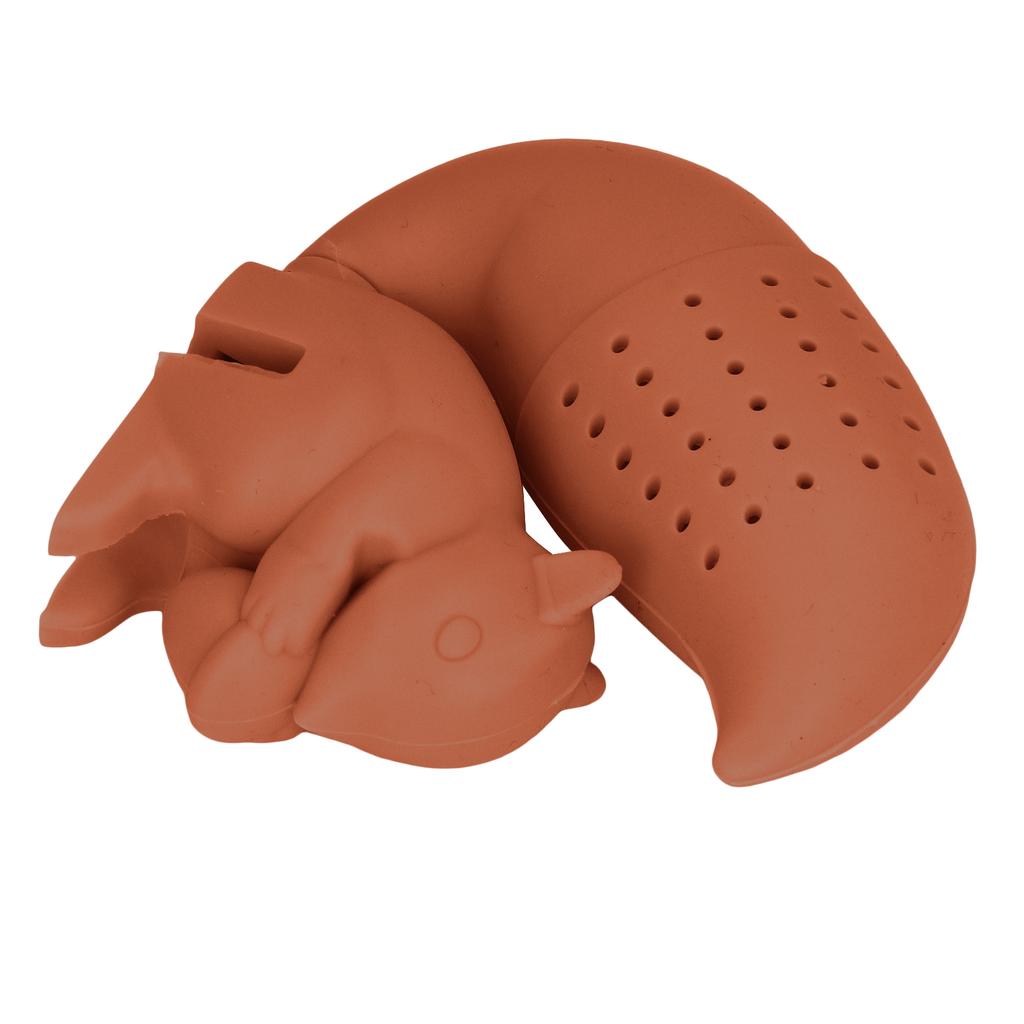 Food Grade Silicone Squirrel Shape Tea Strainer Cute Squirrel Shaped Tea Infuser Filter Coffee