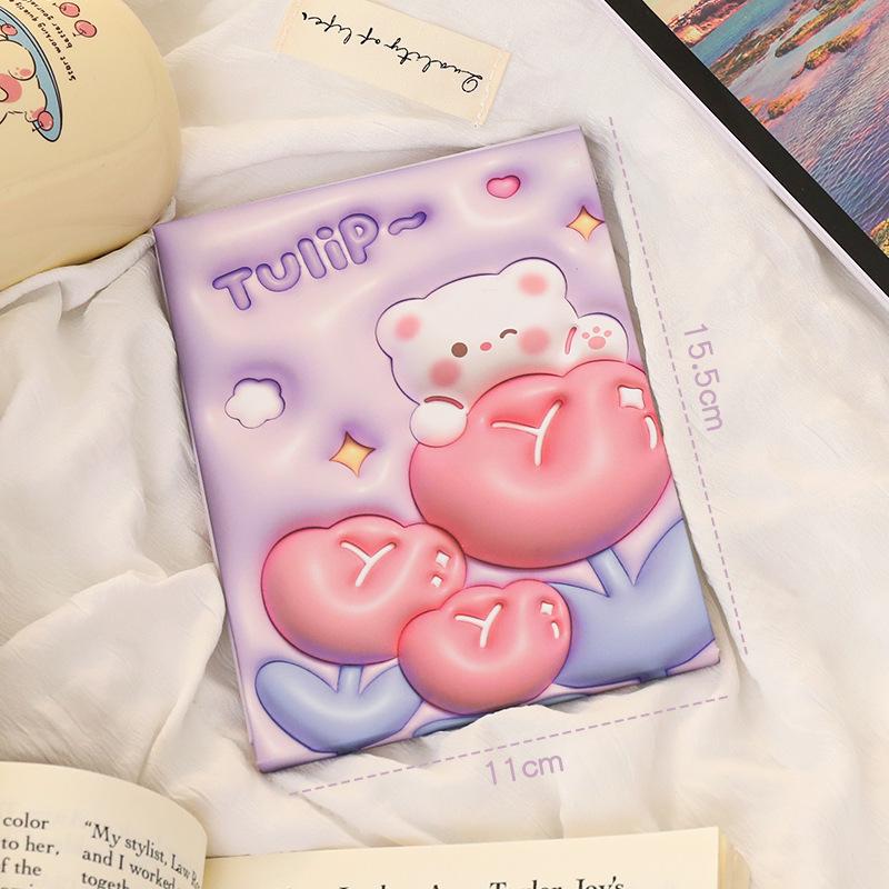 

Adjustable Cute Cartoon Folding Makeup Mirror for Students