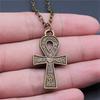 Betendes Kreuz Religiöses Amulett Anhänger Antike Bronze Metall Freund Halskette Neuankunft Geschenk