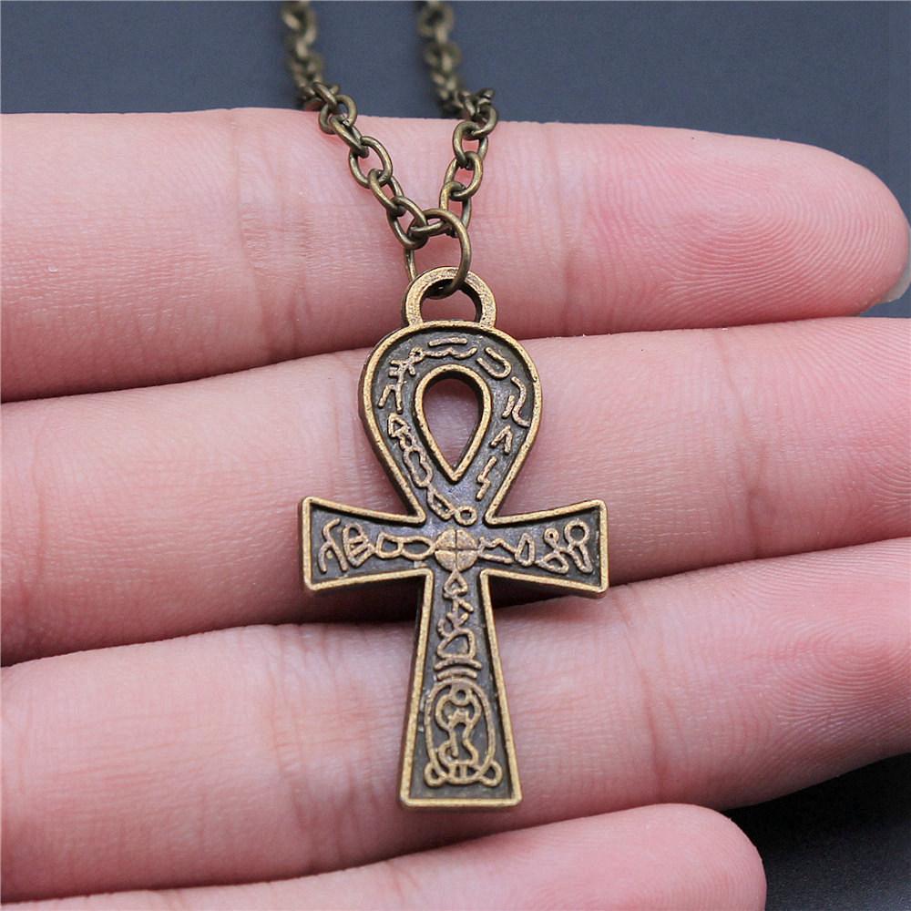 Betendes Kreuz Religiöses Amulett Anhänger Antike Bronze Metall Freund Halskette Neuankunft Geschenk