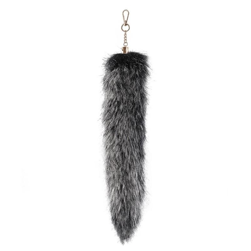 Faux Furs Foxes Tail Keychain Cosplays Toy Handbag Accessorie Bag Keyring Hook Pendant Charm Furs Car Keychain Gifts