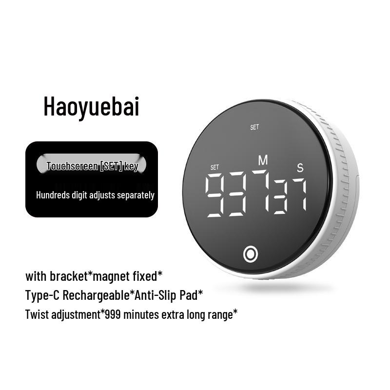 Silent Rotating Timer for Exam Practice, Kitchen Cooking, and Time Management