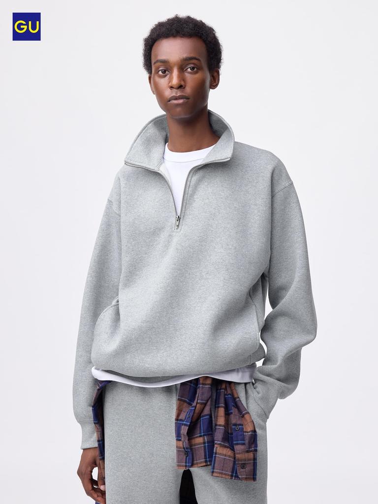 Uniqlo Gu Heavy Weight Sweat Half Zip Pullover