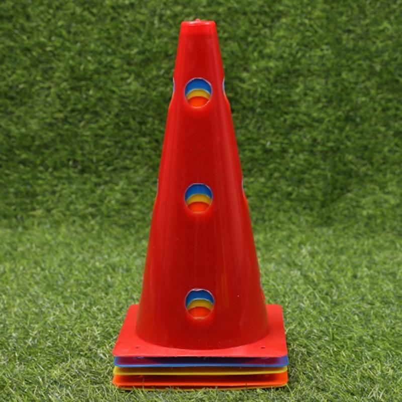 5 Pcs Football Training Maker Bucket Field Skating Marker Soccer Training Marker Obstacle Cones Training Equipment