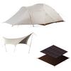 Snow Peak Amenity Dome M Ivory Tent with Tarp Pack for 3-4 People Easy Setup Camping Outdoor