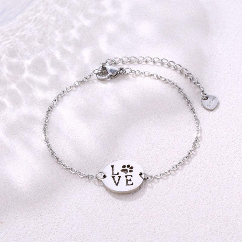 

Браслет-подвеска из нержавеющей стали в виде когтя собаки/кошки серебряный серый