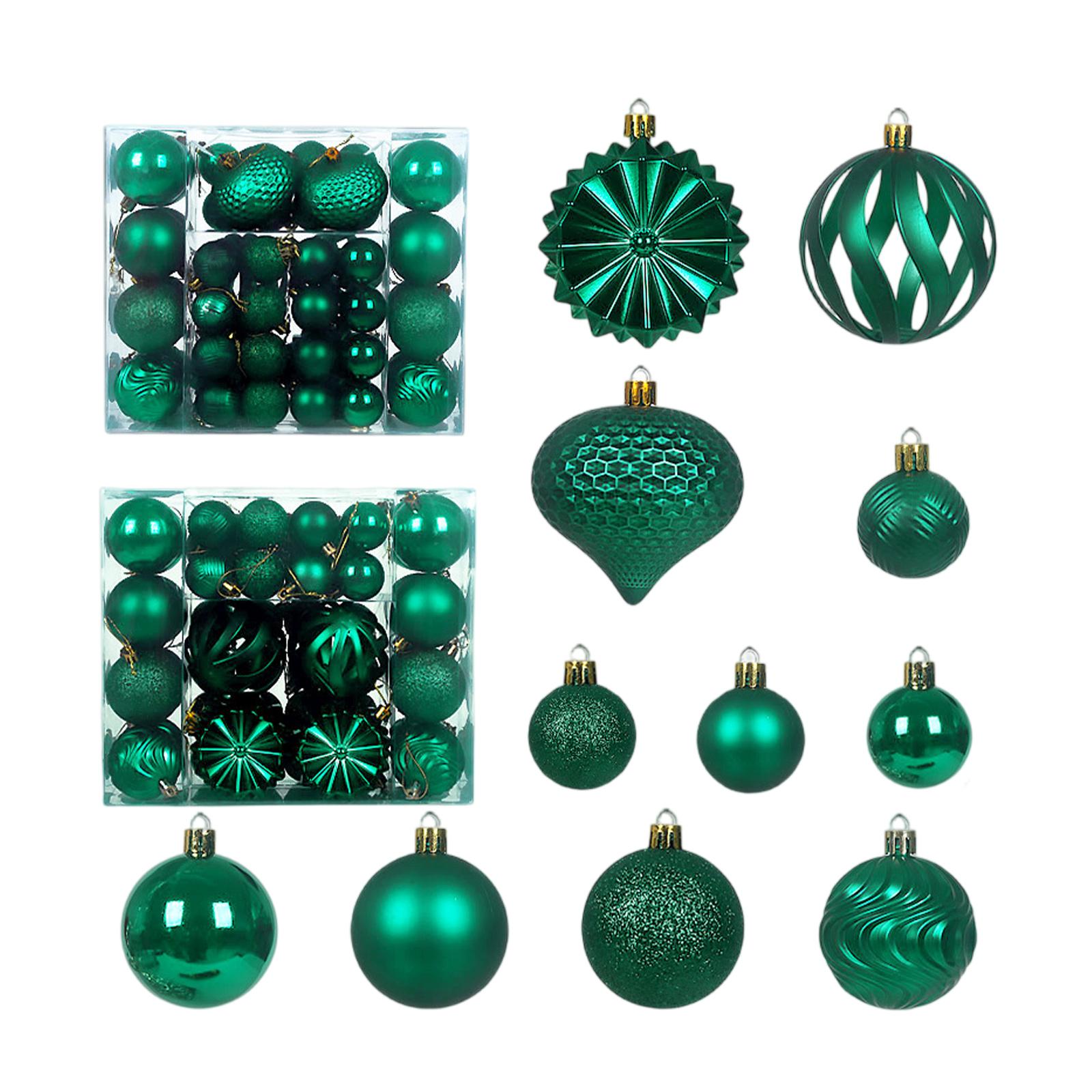 Christmas Ball Set Of 48pcs, 468cm Irregularly Shaped, Shiny Balls, Christmas Decorations. One Size