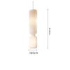 Danish Designer Cylindrical Shape Silk Pendant Lamp for Living Room Duplex Villa Loft Staircase Decor LED Floor Light