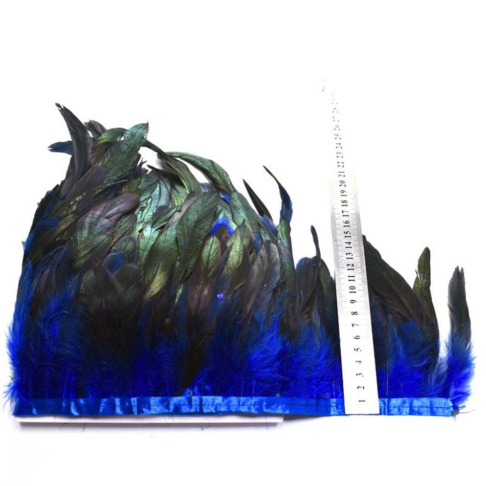 100cm Natural Pheasant Feather Sewing Trim Fringe Plume Wedding Party Ribbon Craft DIY Handmade Home Decoration Accessories 6-8"