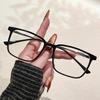 Unisex Photochromic Square Glasses Frame with Anti-Blue Light Plano Lenses
