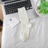 Women's Autumn New Simple All-match Solid Color Boneless Anti Pilling Tube Stack Socks