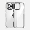 For iPhone 16E 16 Pro Plus Max Case Lens Military Drop Protection Crystal Anti-Fingerprint Non-Yellowing Cover Metal Buttons