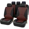 Car Seat Covers for Mercedes Benz GLK 200 220 250 260 300 350 400 Leather,Car Seat Protectors Car Seat Covers Full Set Interior Accessories,C Coffee