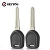 KEYYOU 10PCS New Transponder Car Key Shell Case For Mitsubishi Colt Outlander Mirage Pajero No Chip MIT11 MIT8 Blade