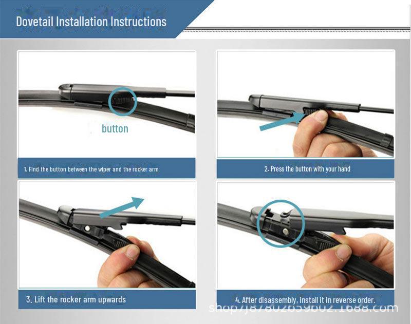 Compatible Wiper Blade for Geely Emgrand EC7, King Kong Vision X6/X3, Emgrand GL/GS/RS, and Boyue.