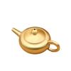Mini Dragon & Phoenix Teapot: Brass Handle & Mahjong Copper Accent