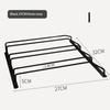 Carbon Steel Goblet Cup Hanger Easy Install Hanging Wine Glass Rack 27cm 34cm for Home Bar Kitchen Organization